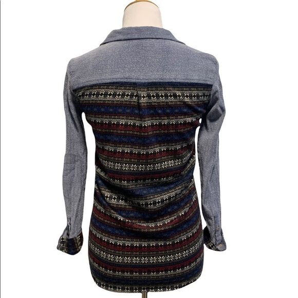 Twik | Blue & Multi Colour Pattern Button Down - Picture 3 of 6